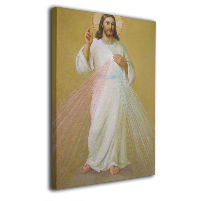 ภาพวาดผ้าใบ-รูปพระเยซู-ศาสนาคริสต์-สําหรับตกแต่งผนังบ้าน