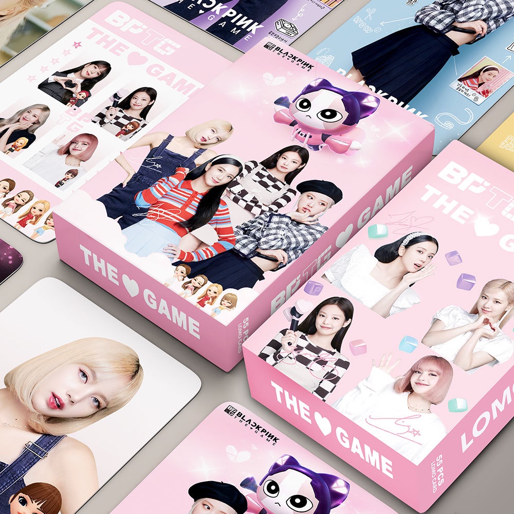 อัลบั้มรูปภาพ-black-pink-bptg-jennie-jisoo-lisa-rose-สีดํา-สีชมพู-จํานวน-55-ชิ้น-ต่อกล่อง