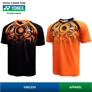 Yonex เสื้อเชิ้ตคอวี ลาย YONEX Official Sports Attire of The Malaysia สําหรับผู้ชาย