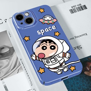เคสโทรศัพท์มือถือคู่รัก แบบแข็ง ลายการ์ตูนชินจัง สําหรับ iPhone 14 Pro Max 14Plus 13 13Pro 12Pro 12Promax 11 11Pro 11Promax 12 13Mini X XR Xs XsMAX 7 8 Plus