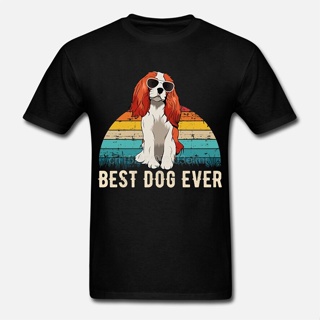 มีความสุข เสื้อยืด พิมพ์ลาย Cavalier King Charles Spaniel Wo Kids สําหรับผู้ชาย