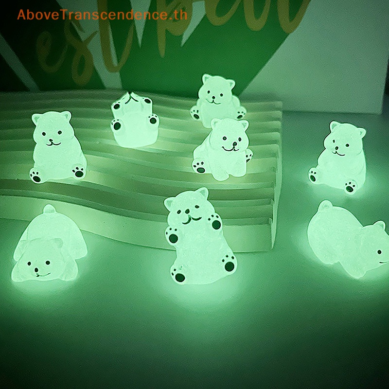above-ตุ๊กตาหมีขั้วโลก-เอลฟ์-เรืองแสง-ขนาดเล็ก-diy-สําหรับตกแต่งสวน-บ้าน-10-ชิ้น