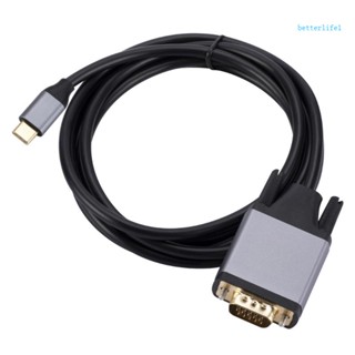 Btm สายเคเบิลแปลง USB C เป็น VGA 5 91 ฟุต Type C เป็น VGA สําหรับบ้าน และออฟฟิศ จากหน้าจอขนาดเล็ก เป็นหน้าจอขนาดใหญ่