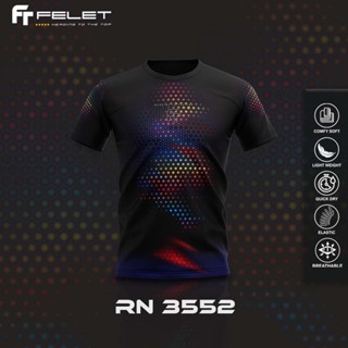 Felet เสื้อยืด ลายกราฟฟิค RN Series ของแท้ 100% โดย FLEET Jersey สําหรับผู้ชาย ผู้หญิง