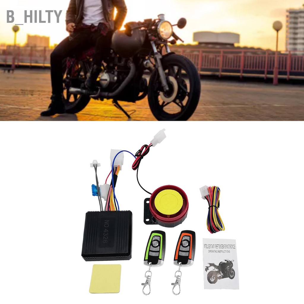 b-hilty-รถจักรยานยนต์-สัญญาณกันขโมย-รีโมทคอนโทรล-เครื่องยนต์-สตาร์ททางเดียว-ปลุกความไวสูง
