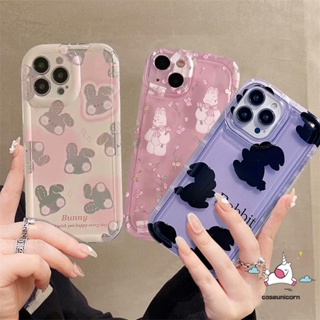 เคสโทรศัพท์มือถือแบบนิ่ม กันกระแทก ลายการ์ตูนกระต่าย ดอกไม้ สร้างสรรค์ สําหรับ Realme C55 C15 C35 7i 9i 5s 5 C33 C11 C17 6i 5i C12 C25 C21Y C25Y C30 C30S C2 C25s C20 C1 C3