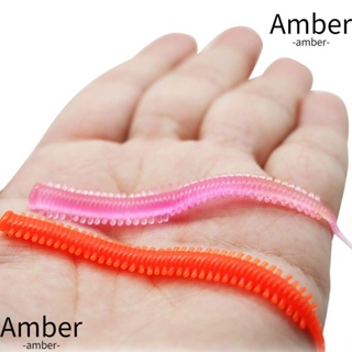 Amber เหยื่อตกปลาจําลอง TPE 80 มม. 0.76 กรัม 10 ชิ้น