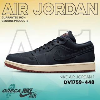 {100%แท้}Air Jordan 1 Low DV1759-448 รองเท้าผ้าใบ