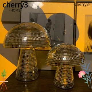 Cherry3 ลูกบอลดิสโก้ รูปเห็ด สีเงิน สําหรับตกแต่งเวที ปาร์ตี้ งานแต่งงาน