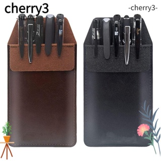 Cherry3 กระเป๋าใส่ปากกา ป้องกันการรั่วไหล สีพื้น สําหรับโรงเรียน โรงพยาบาล