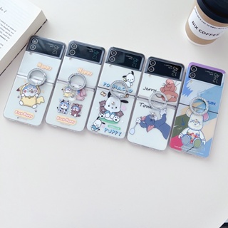 เคสโทรศัพท์มือถือ แบบฝาพับ ลายการ์ตูนน่ารัก สําหรับ Samsung Galaxy Z Flip 4 Z Flip 3 Z Flip4 Z Flip3
