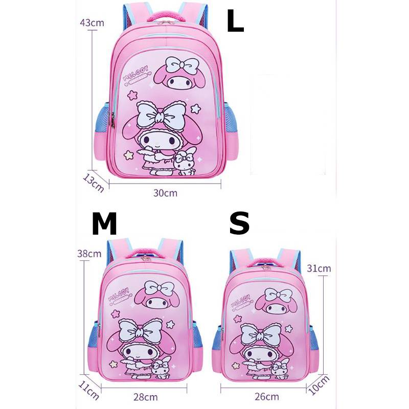 fash-sanrio-kuromi-lotso-กระเป๋าเป้สะพายหลัง-ความจุขนาดใหญ่-อเนกประสงค์-สําหรับเด็กนักเรียนอนุบาล-1-6-ถุง