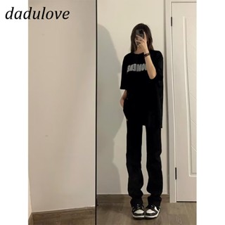 DaDulove💕 New American Ins High Street Thin Jeans Niche High Waist Straight Pants Large Size Trousers