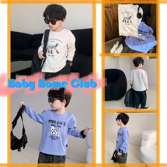 เสื้อยืดคอกลม-แขนยาว-ผ้าฝ้ายแท้-สไตล์เกาหลี-สําหรับเด็ก-90-150-ซม