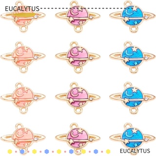 Eutus จี้รูปดาวเคราะห์ ดวงจันทร์ อัลลอย และเคลือบ หลากสี สําหรับทําเครื่องประดับ