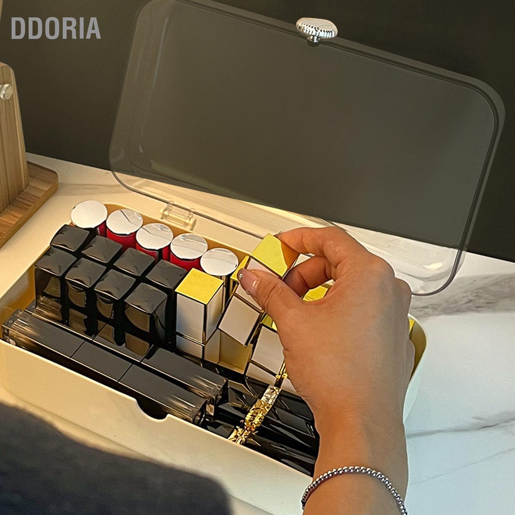 ddoria-กล่องเก็บเครื่องประดับ-pet-pp-pe-กล่องใส่เครื่องประดับหลายชั้นพร้อมฝาปิดใสสำหรับต่างหูสร้อยคอแหวน