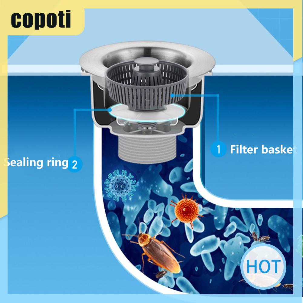 copoti-3-in-1-ตะแกรงกรองท่อระบายน้ํา-สเตนเลส-สําหรับอ่างล้างจาน-ห้องครัว-บ้าน