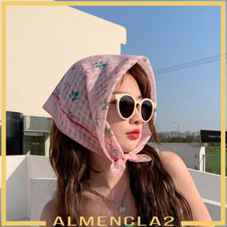 [Almencla2] ผ้าพันคอ ทรงสี่เหลี่ยม ขนาดใหญ่ สําหรับผู้หญิง