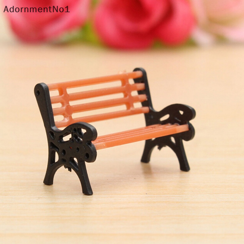 adornmentno1-ม้านั่งสวนจิ๋ว-งานฝีมือ-สไตล์แฟรี่-สําหรับตกแต่งบ้านตุ๊กตา