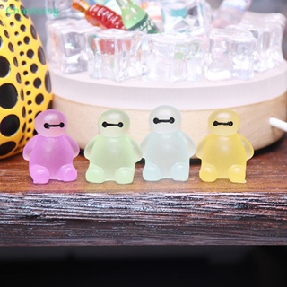 &lt;Chantsing&gt; ตุ๊กตาฟิกเกอร์เรซิ่น Baymax เรืองแสง ขนาดเล็ก ของเล่นสําหรับเด็ก ลดราคา 2 ชิ้น