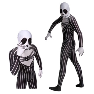 [New product in stock] Christmas night shock Jack cosplay cartoon skeleton Jack Christmas Halloween costume Christmas costume quality assurance LOU0