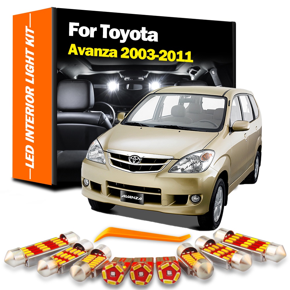 ชุดไฟ-led-ติดป้ายทะเบียนรถยนต์-สําหรับ-toyota-avanza-2003-2004-2005-2006-2007-2008-2009-2010-2011-6-ชิ้น