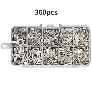 320pcs Boxed Cold Pressed Terminal Terminal U Shaped And O Shaped Square 0.5-4mm Copper Nose