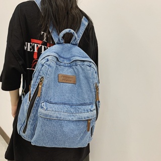 กระเป๋านักเรียน ผ้าแคนวาส ขนาดใหญ่ จุของได้เยอะ สไตล์ญี่ปุ่น สําหรับผู้หญิง