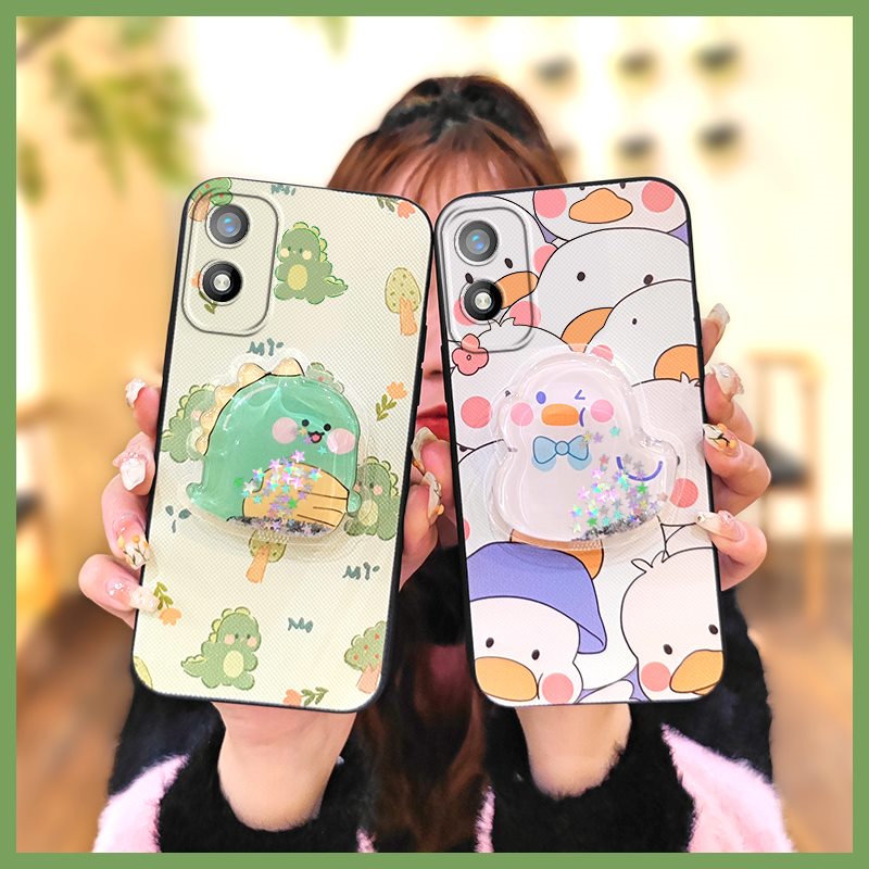 kickstand-anti-dust-phone-case-for-itel-a18-tecno-pop6c-cartoon-glisten-drift-sand-tpu-waterproof-back-cover-dirt-resistant