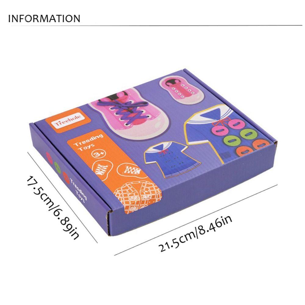 anemone-ของเล่นเชือกผูกรองเท้า-แบบไม้-เพื่อการเรียนรู้เด็ก