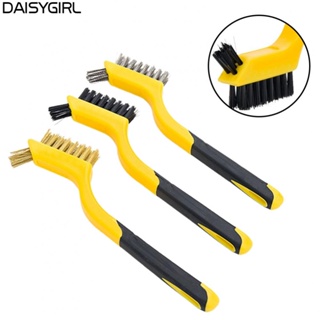 【DAISYG】Industrial Grade Wire Brush Set with Brass Nylon & Stainless Steel Bristles