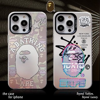 เคสโทรศัพท์มือถือ ผิวด้าน พิมพ์ลาย ape สร้างสรรค์ สองชั้น สําหรับ iPhone 14 Pro 13 12 Pro Max 11