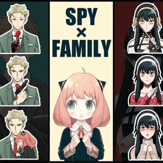 สติกเกอร์ ลายการ์ตูนอนิเมะ spy family Ania 3d กันน้ํา สําหรับตกแต่งแล็ปท็อป โทรศัพท์มือถือ