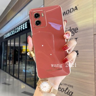 New Phone Case เคส VIVO IQOO Z7 5G / IQOO Z7X 5G Y55+ Plus 5G Casing Electroplating Straight Edge Protective Silicone Soft Case VIVO IQOOZ7X 5G Phone Cover เคสโทรศัพท