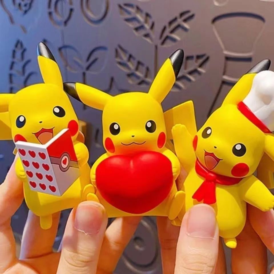 โมเดลฟิกเกอร์-โปเกม่อน-pikachu-mystery-box-เหมาะกับของขวัญวันเกิด-ของเล่นสําหรับเด็ก