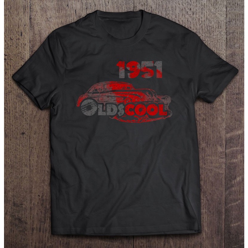 hot-sale-เสื้อยืด-พิมพ์ลายรถยนต์-oldscool-1951-70th-ของขวัญวันเกิด-สําหรับเด็กนักเรียน