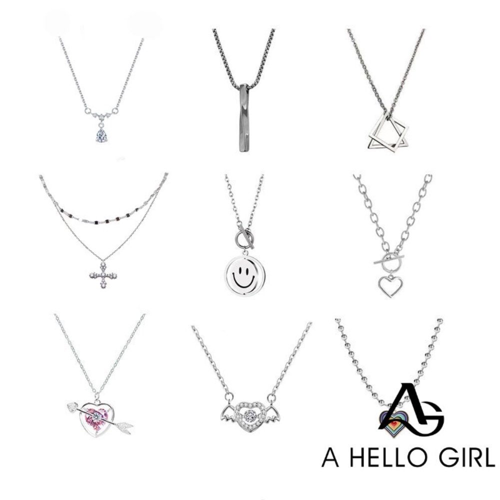 ราคาและรีวิวA HELLO GIRL สร้อยคอโซ่ยาว จี้ไทเทเนียม สไตล์ฮิปฮอป สําหรับผู้หญิง