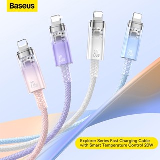 Baseus 20W สายเคเบิล เปิดปิดอัตโนมัติ PD ชาร์จเร็ว สายเคเบิล USB