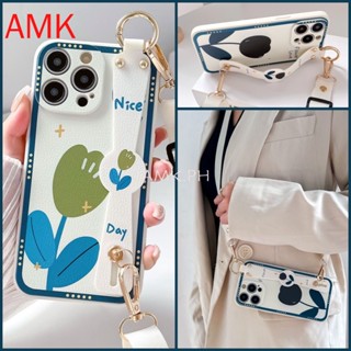 Amk เคสโทรศัพท์มือถือแบบใส กันกระแทก ลายดอกทิวลิป พร้อมสายคล้องข้อมือ สําหรับ Infinix hot 20 20i 20s 9 11S 10 12 12i 10i play NOTE 11S 11 pro 4g 5g 2022 smart 5 pro GNCWD