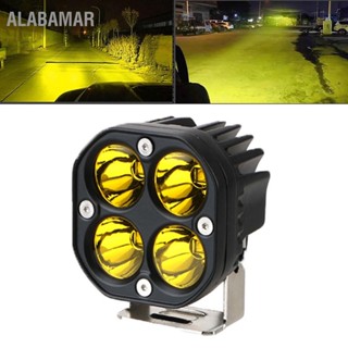 ALABAMAR ไฟ LED ทำงาน 3 นิ้ว 40W อลูมิเนียมกันน้ำ Super Bright ไฟขับสำหรับรถบรรทุกและรถยนต์