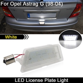 หลอดไฟ LED ติดป้ายทะเบียนรถยนต์ สีขาว สําหรับ Opel Astra G 1998 1999 2000 2001 2002 2003 2004 1 ชิ้น