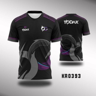 เสื้อกีฬาแขนสั้น ลาย TODAK ESPORT 2023 KR0393 Mobile Legend PUBG Freefire