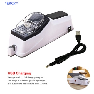 Erck&gt; เครื่องลับมีดไฟฟ้า USB ปรับได้ สําหรับกรรไกร เครื่องมือห้องครัว ใหม่