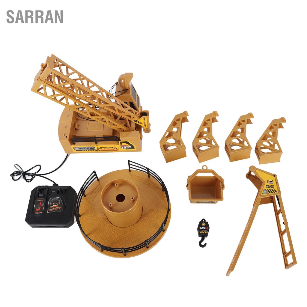 sarran-วิศวกรรมไฟฟ้ารถบรรทุกหนัก-light-music-รีโมทคอนโทรลแบบใช้สายยกของเล่นรถบรรทุกหนักสำหรับเด็ก