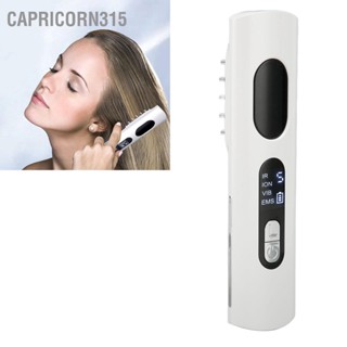 Capricorn315 หวีไฟฟ้าเจริญเติบโตของเส้นผม 12pcs Light Chips 5 Gears Vibration Scalp Applicator หวีนวดสีขาว