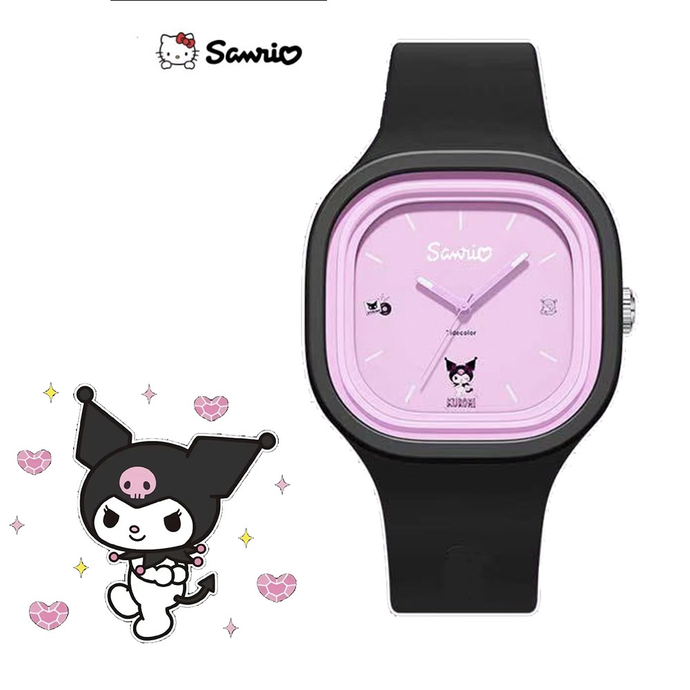 ภาพสินค้าSanrio Kurome นาฬิกาข้อมือควอทซ์ ดิจิทัล สายซิลิโคน ลายการ์ตูนน่ารัก สําหรับเด็กนักเรียนผู้หญิง จากร้าน siyouqiche1.th บน Shopee ภาพที่ 3