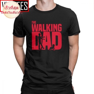 CTMan T Shirt The Walking Dead The Walking Dad Simple Short Sleeves Tees Shirt Round Collar Clothes Cotton Printing T-Sh