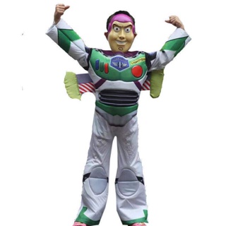 [New product in stock] childrens Buzz Lightyear clothing jumpsuit denim Hudi cartoon character cartoon character Halloween costume quality assurance YBXF