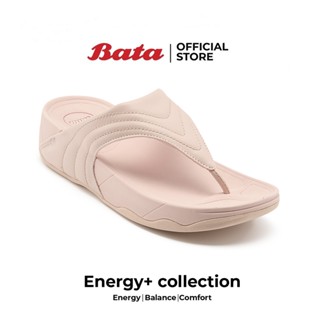 BATA บาจา Energy+ รองเท้าแตะเพื่อสุขภาพแบบหนีบ รองรับน้ำหนักเท้าได้ดี สำหรับผู้หญิง สีชมพู 6715181 สีฟ้า 6719181