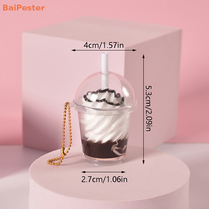 baipester-จี้พวงกุญแจ-รูปถ้วยชานม-ไอศกรีมจําลอง-ขนาดเล็ก-สําหรับห้อยกระเป๋า